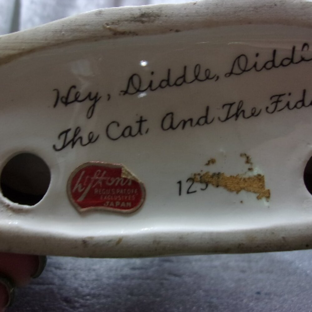 H-427 VINTAGE LEFTON HEY DIDDLE DIDDLE FIGURINE - Picture 11 of 12